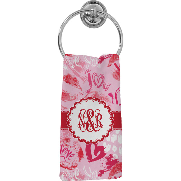 Custom Lips n Hearts Hand Towel - Full Print (Personalized)