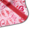 Lips n Hearts Hooded Baby Towel- Detail Corner