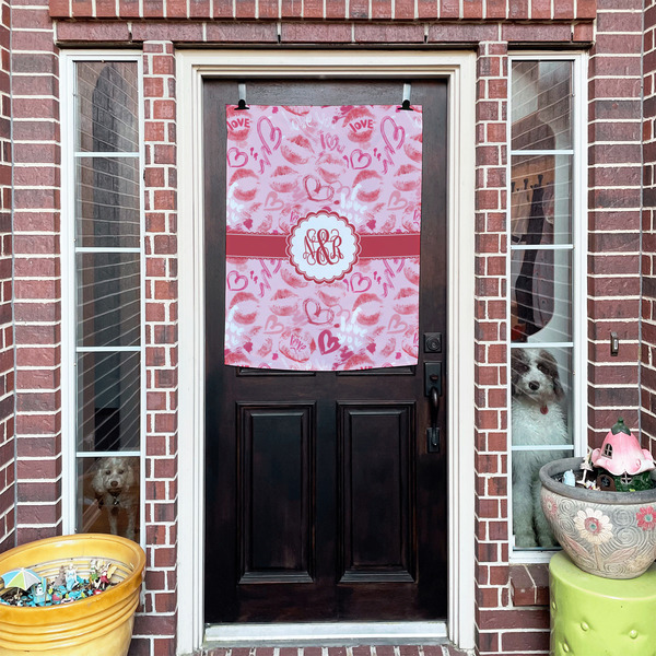 Lips n Hearts House Flags - Double Sided - (Over the door) LIFESTYLE