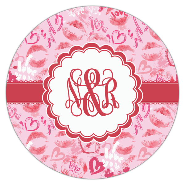 Lips n Hearts Icing Circle - Large - Single