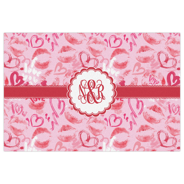 Lips n Hearts Indoor / Outdoor Rug - 4'x6' - Front Flat