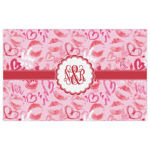 Lips n Hearts Indoor / Outdoor Rug - 5'x8' - Front Flat