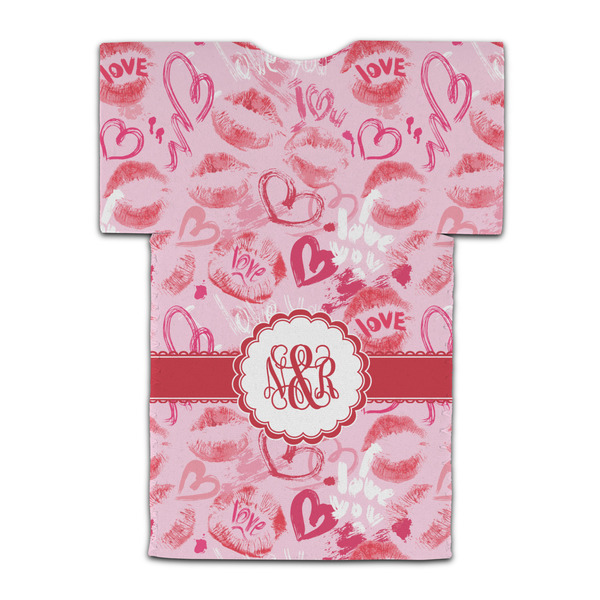 Lips n Hearts Jersey Bottle Cooler - BACK (flat)