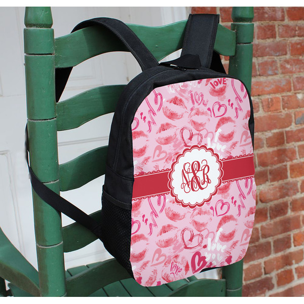 Lips n Hearts Kids Backpack - In Context