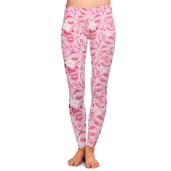 Custom Lips n Hearts Ladies Leggings - Extra Large