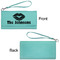 Lips n Hearts Ladies Wallets - Faux Leather - Teal - Front & Back View