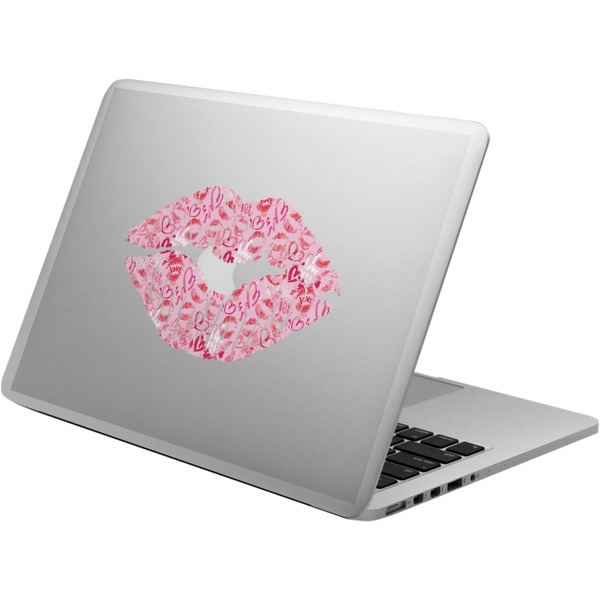 Custom Lips n Hearts Laptop Decal