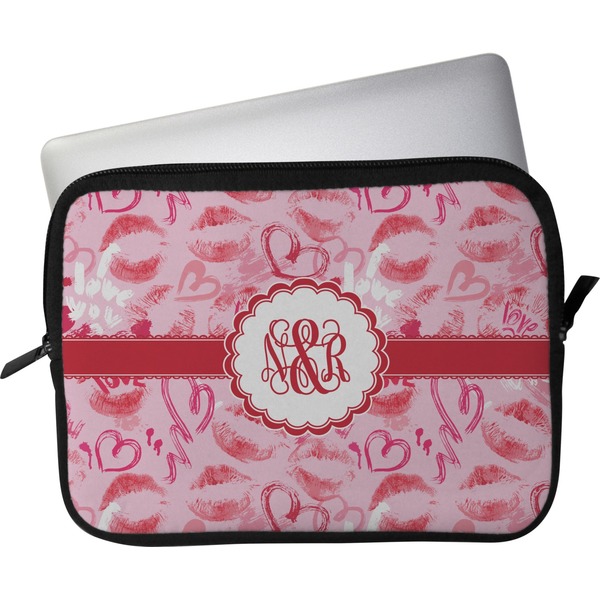 Custom Lips n Hearts Laptop Sleeve / Case - 13" (Personalized)