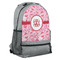 Lips n Hearts Large Backpack - Gray - Angled View