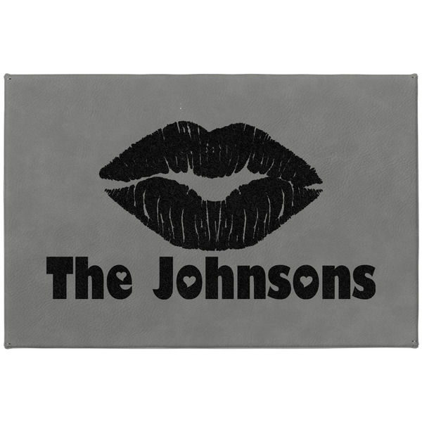 Lips n Hearts Large Engraved Gift Box with Leather Lid - Approval