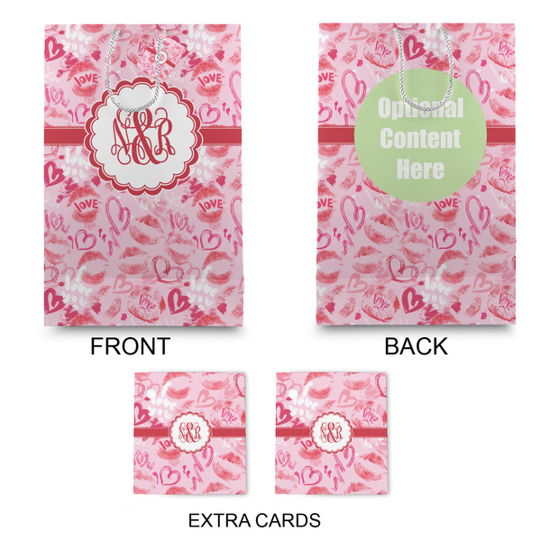 Lips n Hearts Large Gift Bag - Approval