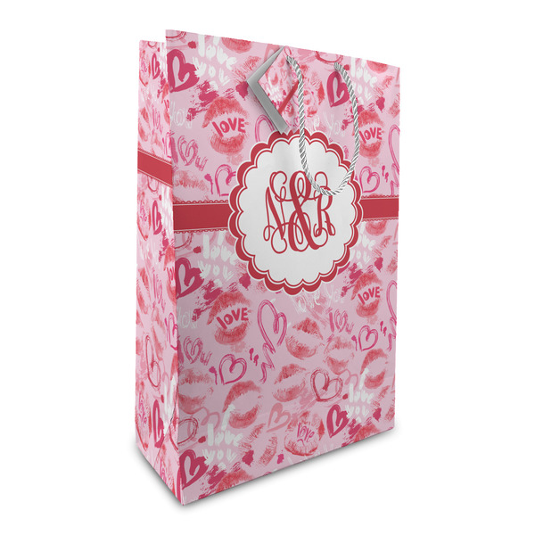 Custom Lips n Hearts Large Gift Bag (Personalized)