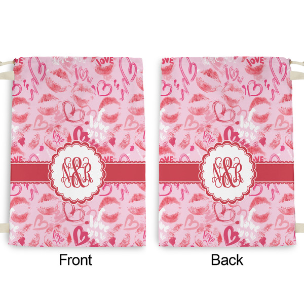 Lips n Hearts Large Laundry Bag - Front & Back View