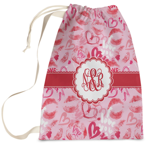 Custom Lips n Hearts Laundry Bag (Personalized)