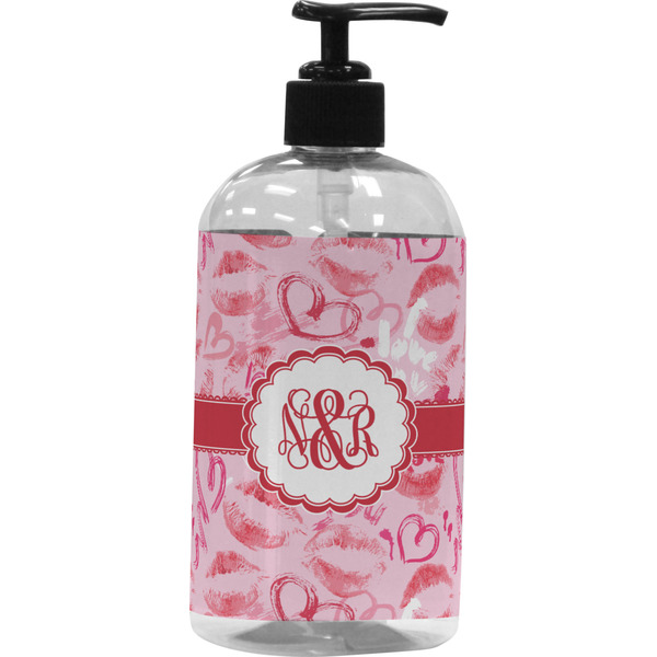 Custom Lips n Hearts Plastic Soap / Lotion Dispenser (Personalized)