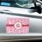 Lips n Hearts Large Rectangle Car Magnets- In Context