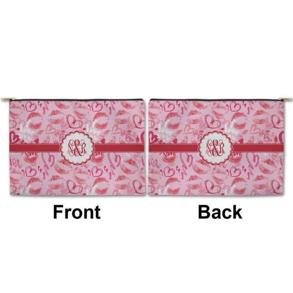 Lips n Hearts Large Zipper Pouch Approval (Front and Back)