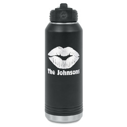 Lips n Hearts Water Bottles - Laser Engraved - Front & Back (Personalized)