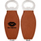Lips n Hearts Leather Bar Bottle Opener - Front and Back (single sided)