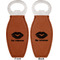 Lips n Hearts Leather Bar Bottle Opener - Front and Back