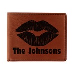 Lips n Hearts Leatherette Bifold Wallet (Personalized)