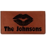 Lips n Hearts Leatherette Checkbook Holder (Personalized)