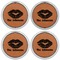 Lips n Hearts Leather Coaster Set of 4