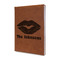 Lips n Hearts Leather Sketchbook - Small - Single Sided (Personalized)