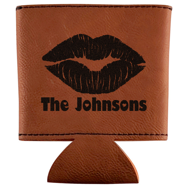 Custom Lips n Hearts Leatherette Can Sleeve (Personalized)