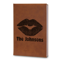 Lips n Hearts Leatherette Journal - Large - Double Sided (Personalized)