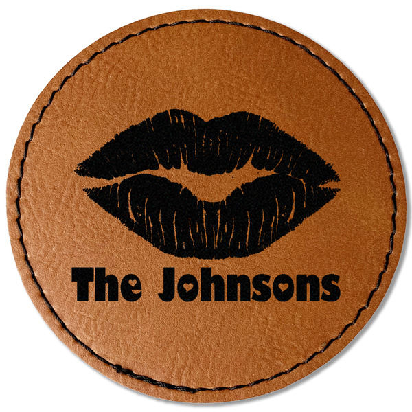 Lips n Hearts Leatherette Patches - Round