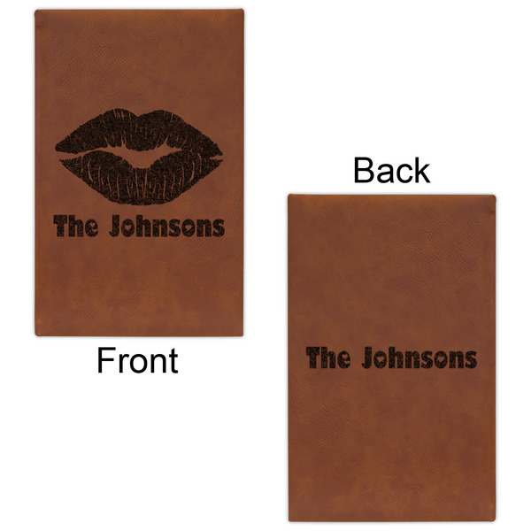 Lips n Hearts Leatherette Sketchbooks - Small - Double Sided - Front & Back View