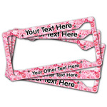 Lips n Hearts License Plate Frame (Personalized)