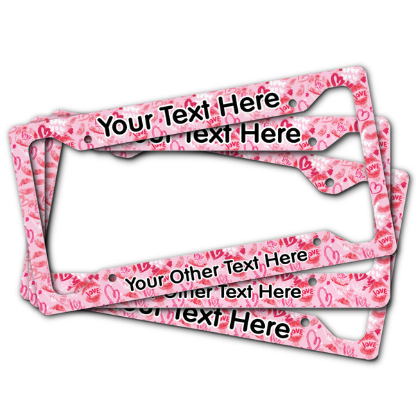 Lips n Hearts License Plate Frames - (PARENT MAIN)