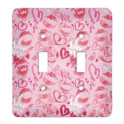 Lips n Hearts Light Switch Cover (2 Toggle Plate)
