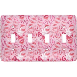 Lips n Hearts Light Switch Cover (4 Toggle Plate)