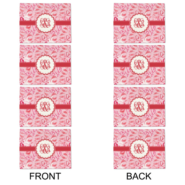 Lips n Hearts Linen Placemat - APPROVAL Set of 4 (double sided)