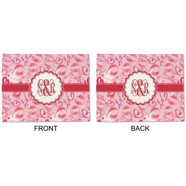 Lips n Hearts Linen Placemat - APPROVAL (double sided)