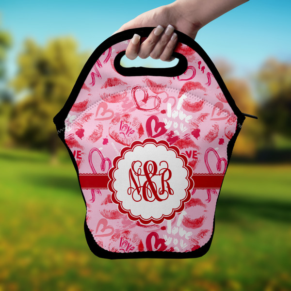 Lips n Hearts Lunch Bag - Hand