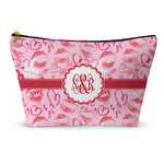 Lips n Hearts Makeup Bag - Large - 12.5"x7" (Personalized)