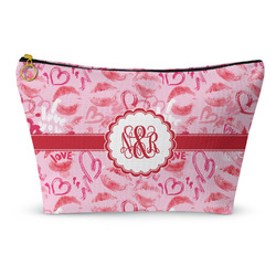 Lips n Hearts Makeup Bag - Small - 8.5"x4.5" (Personalized)