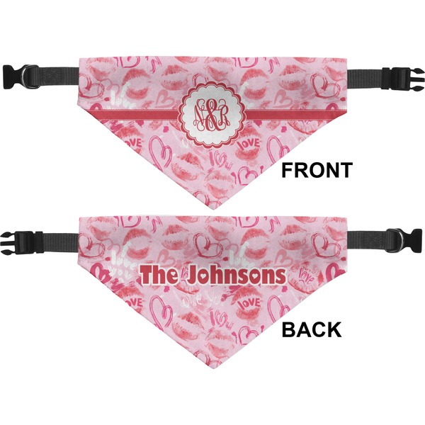 Lips n Hearts Medium Dog Bandana Approval