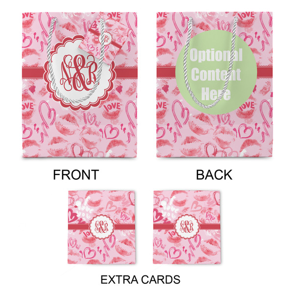 Lips n Hearts Medium Gift Bag - Approval