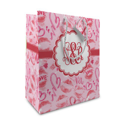 Lips n Hearts Medium Gift Bag (Personalized)