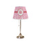 Lips n Hearts Poly Film Empire Lampshade - On Stand