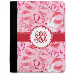 Lips n Hearts Notebook Padfolio - Medium w/ Couple's Names