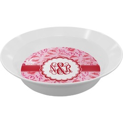 Lips n Hearts Melamine Bowl (Personalized)