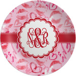 Lips n Hearts Melamine Salad Plate - 8" (Personalized)