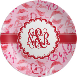 Lips n Hearts Melamine Plate (Personalized)