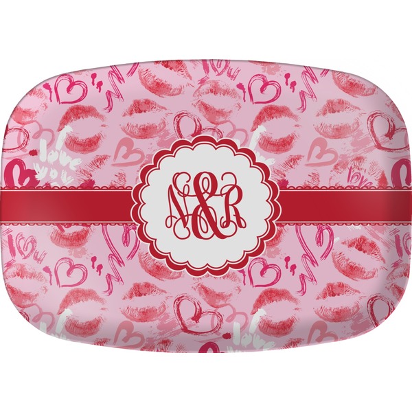 Custom Lips n Hearts Melamine Platter (Personalized)